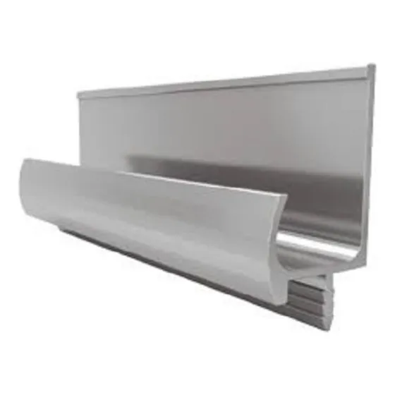 Perfil Tirador De Aluminio Tipo J 18 Mm X 3mts Color Mate