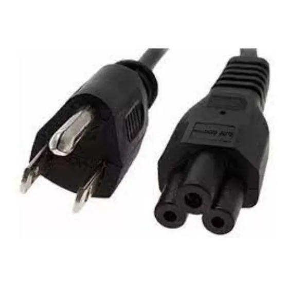 Cable Corriente Ac Tipo Trebol / Mickey Poder Power Laptop