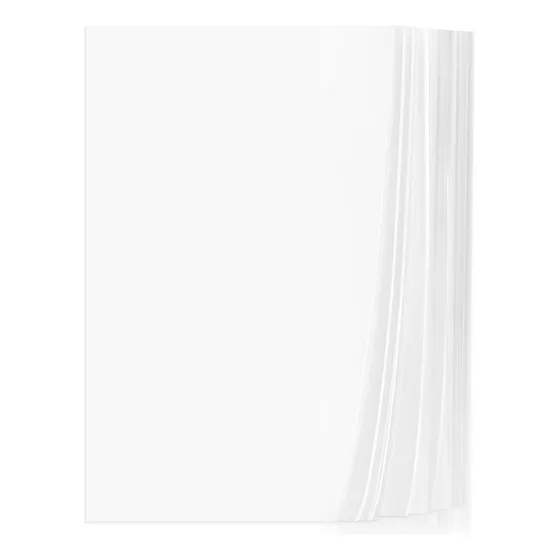 Papel Vellum Transparente 2159x2794cm Para Imprimir Tarjetas