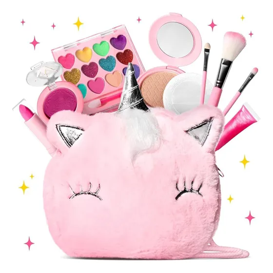 11 Pcs Juego De Maquillaje De Niñas Maquillaje Lavable