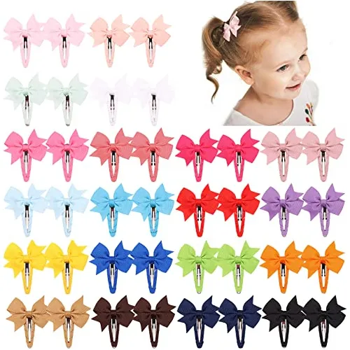40pcs Bolos De Pelo Para Bebés Clips Para Niña Hn4mr