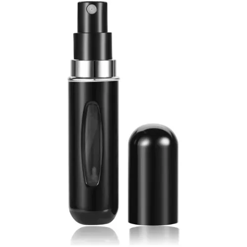 1 Atomizador Spray Perfume Recargable Portatil       - Negro