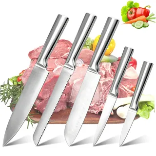 Naisieka Conjunto Facas Conjunto Facas Cozinha Faca 5 Kit Facas Cozinha Inox Prof