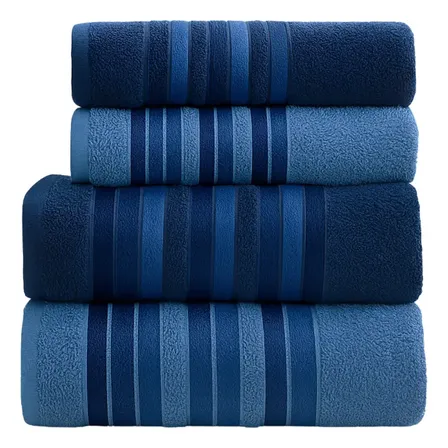 Jogo Toalhas Banho Grossas Macias Algodão 4pç Absorventes