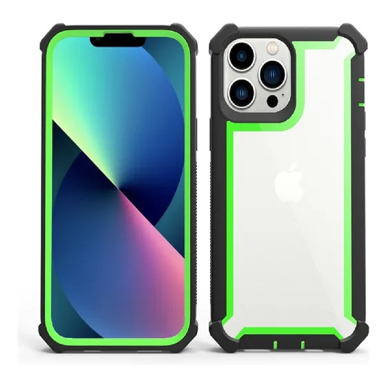 Funda Case Para iPhone 14 Pro Max Bumper Antishock Verde
