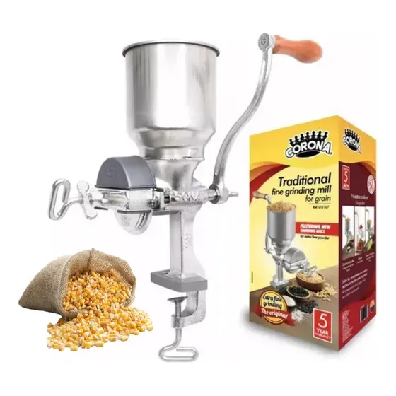 Molino Manual Corona Original Hierro Ajustable