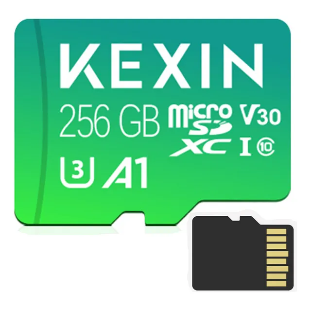 Tarjeta De Memoria Kexin 256gb Sd Tf Flash Con Adaptador