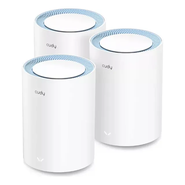 Router Cudy M1200 Banda Dual 3 Pack Wifi Mesh Inalambrico