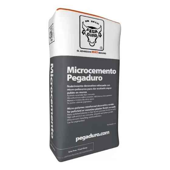 Microcemento Pegaduro Gris 10 Kgs Cmicro 2pzs