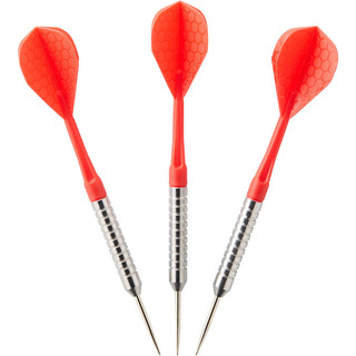 Dardos Com Pontas Em Ao T100 Conjunto De 3 Cor Vermelho Dardos Com Pontas Em Ao T100 Conjunto De 3 Cor Vermelho