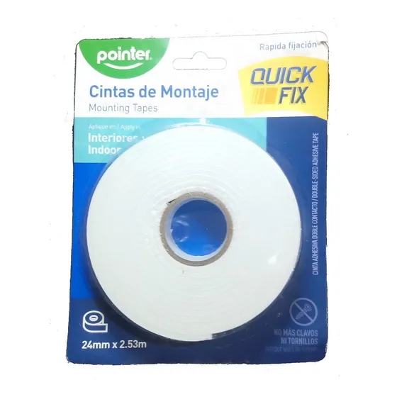 Cinta Doble Contacto 24mm X 2.53mt 