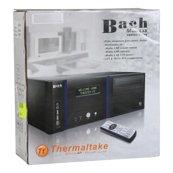 Gabinete Htpc/atx Thermaltake Bach Media Lab Vb8000bns