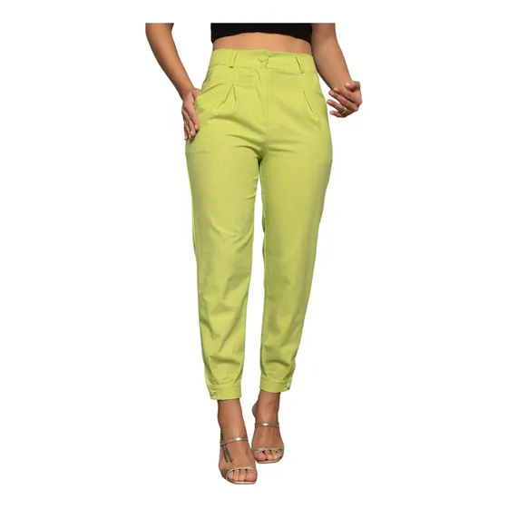Calça Alfaiataria Feminina Social Linho Moda Lançamento 