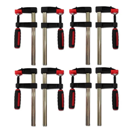 Kit 8 Grampos P/ Carpinteiro Tipo Sargento 200x50x260mm
