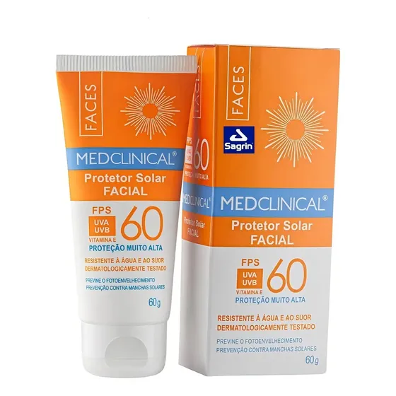 Protector Solar Medclinical Facial Spf 60 60g | Cuotas sin interés