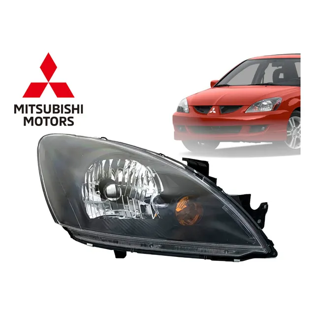 Faro Derecho Fondo Negro De Mitsubishi Lancer Touring 2006