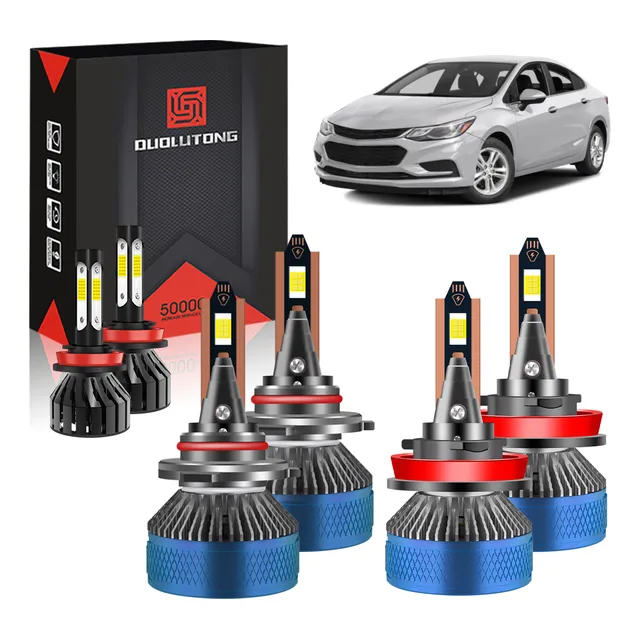 Kit De Faros Led Chevrolet Luz Alta/baja/niebla 3570 Csp
