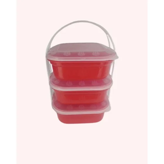 Set De Envases Plasticos Conservador De Alimentos Pote
