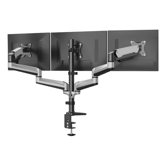 Soporte Triple Para Monitor Articulado Resorte De Gas 17 A 3