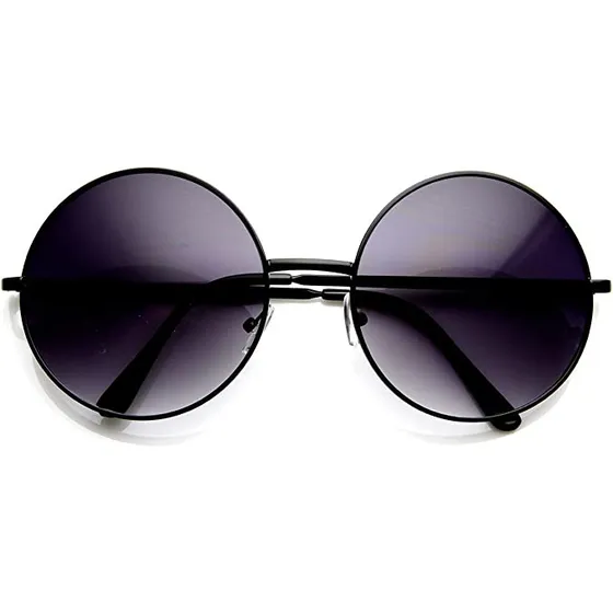 Lente De Sol Circular Grande Estilo Clasico Hippie Unisex