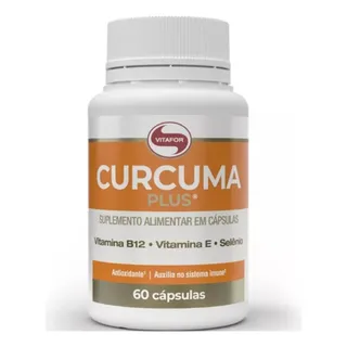 CĂșrcuma Plus Suplemento Alimentar 60 CĂĄpsulas Vitafor CĂșrcuma Plus Suplemento Alimentar 60 CĂĄpsulas Vitafor