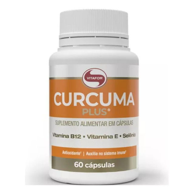 Cúrcuma Plus Suplemento Alimentar 60 Cápsulas Vitafor Cúrcuma Plus Suplemento Alimentar 60 Cápsulas Vitafor