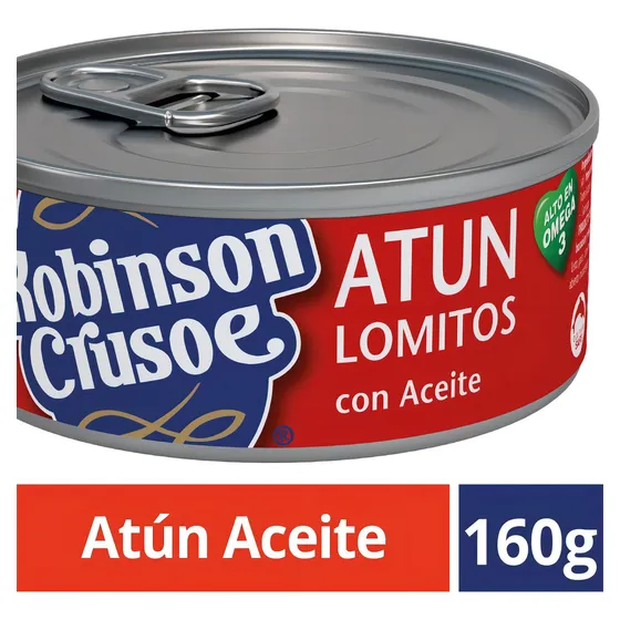 Atún Lomito Robinson Crusoe En Aceite Lata 160 G