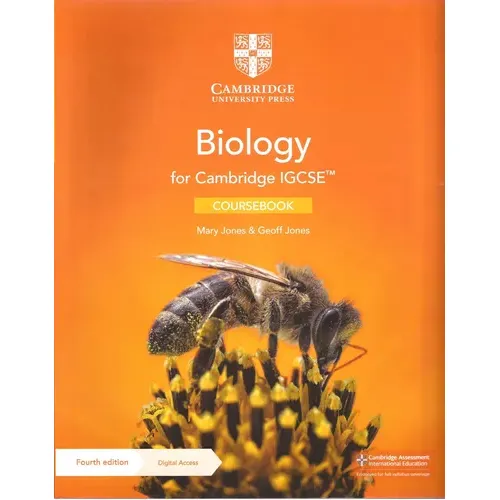 CAMBRIDGE IGCSE BIOLOGY Coursebook with Digital 4th Ed, de JONES, Mary & JONES, Geoff. Editorial CAMBRIDGE UNIVERSITY PRESS, tapa blanda en inglés