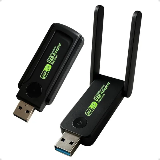 Adaptador Wifi 5ghz Usb 3.0 Dual 5g 1300mbps Mu-mimo Wave 2