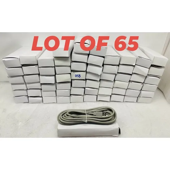 Lot Of 65 New Mimio Tech Awm 2725 Usb 2.0 Cables 16ft Llf