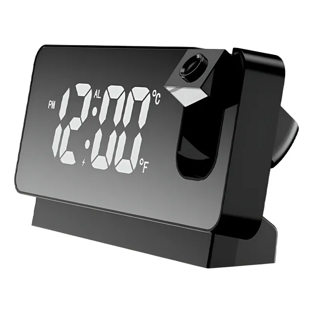 Reloj Despertador Usb Tipo Espejo Con Proyector Y Termómetro
