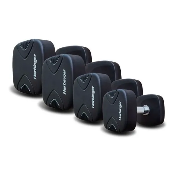 Set De Mancuernas Harbinger Sport Goma Cuadrada.