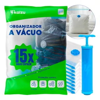 Kit 5x Saco A VĂĄcuo Gofrada Viagem 50x60cm Organizador Embalagem De Mala Viagem Roupas Edredom Kaizu Kit 5x Saco A VĂĄcuo Gofrada Viagem 50x60cm Organizador Embalagem De Mala Viagem Roupas Edredom Kaizu