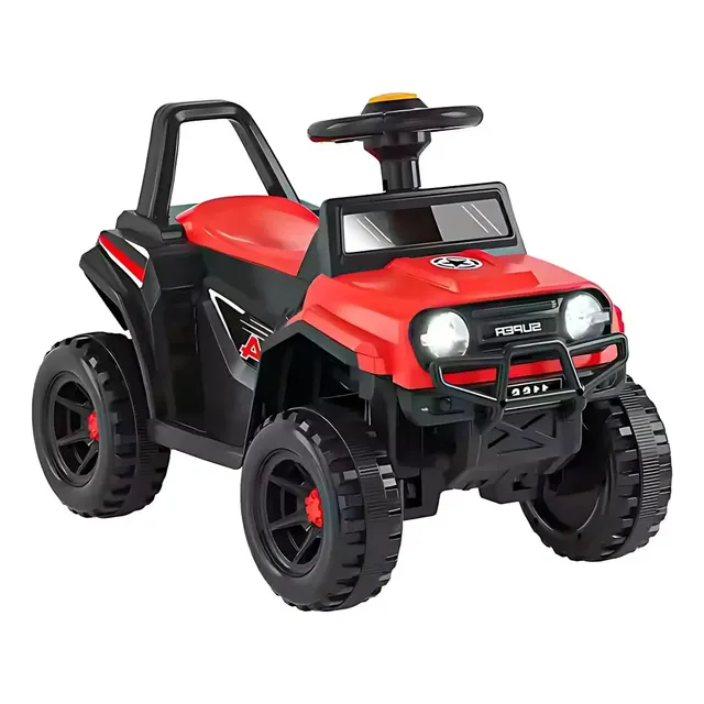 Jipe Carro Elétrico Infantil Adventure 6v Kidino Cor Vermelho