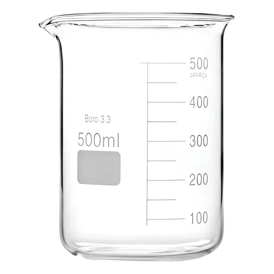 Vaso Precipitado Graduado De Vidrio Borosilicato 500ml