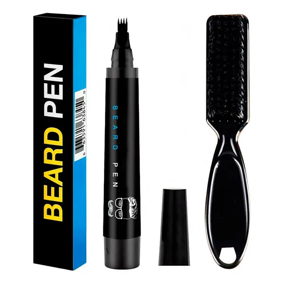 Boligrafo Lapiz Delineador Barba Hombre Impermeable Relleno