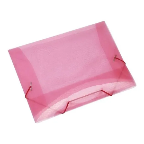 Pasta C/aba E Elástico A5 Kit Com 10 Unidades Rosa