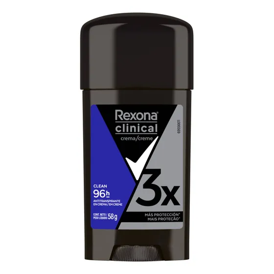 Desodorante en crema Rexona Clinical 3X Proteccion clásica