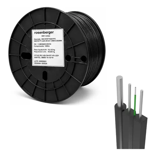 Fibra Óptica Furukawa 12fo Cfot Núcleo 50 Mm Ut Cog 800 Mts