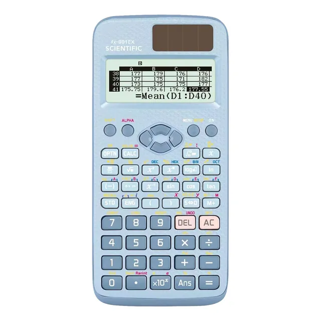 Calculadora Cientifica Y Ingeniería Fx-991ex 552 Funciones Color Azul MERION