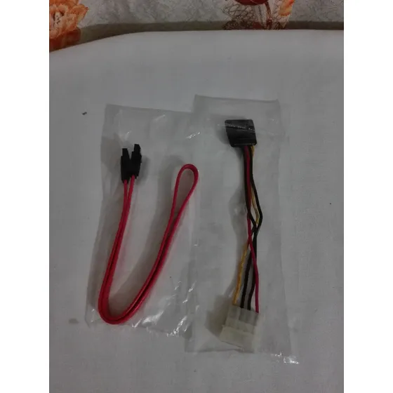 Combo Doble Cable Sata De Corriente+cable Sata De Datos