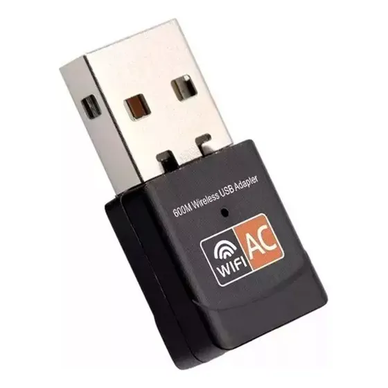 Adaptador Wifi Usb Ac 5g Doble Banda 600mbps Pc Laptop