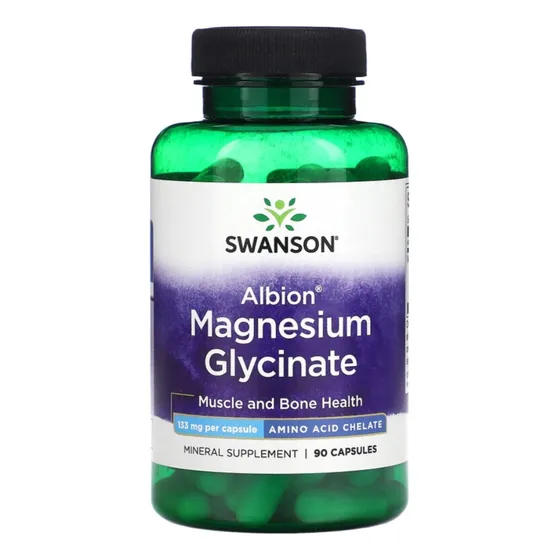 Swanson Albion Magnesio Glycinato 133mg 90 Cápsulas 