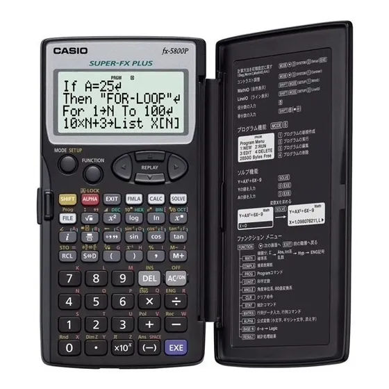 Calculadora Cientifica Casio Fx-5800p Funciones Programables