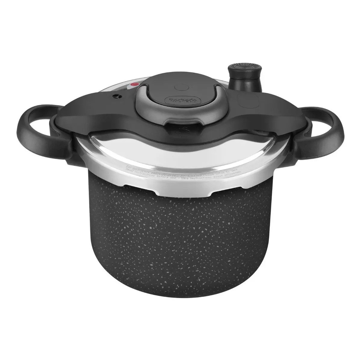 Panela Pressao Rochedo Clipso 4,5l Fechamento Externo Seguro Cor Preto