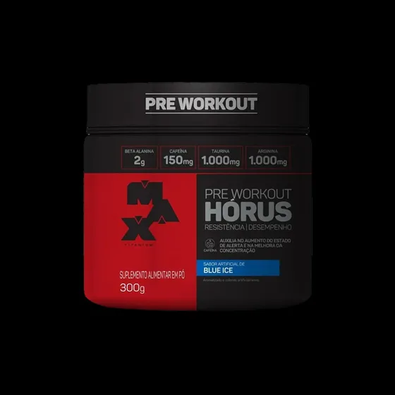 Suplemento Em Pó Max Titanium Horus Sabor Blue Ice Em Pote De 300g