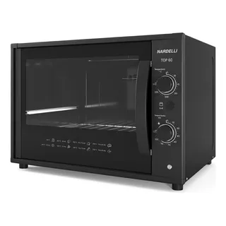 Forno Elétrico De Bancada Nardelli 60litros Top60 Black 110v Forno Elétrico De Bancada Nardelli 60litros Top60 Black 110v