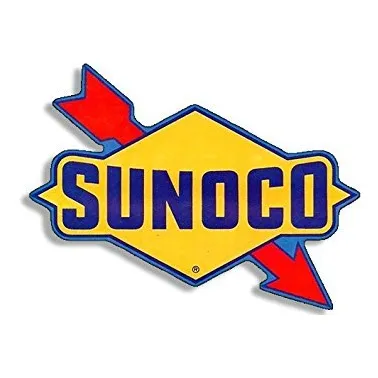 Iman Forma Vintage Sunoco Logo Ga Gasolina Old Rat Rod 3 X 5