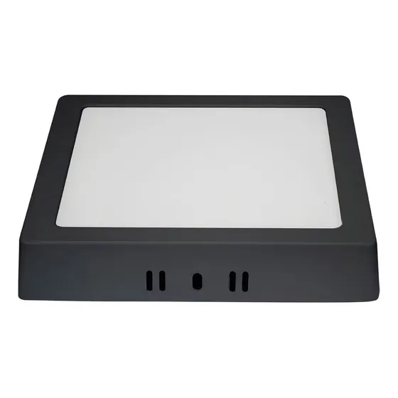 Plafon Sobrepor Quadrado Led 12w Painel Preto Branco Frio Estrutura Branco-frio 127/220V