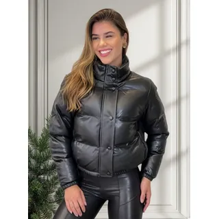Jaqueta De Couro ZĂper Puffer Feminina Moda Blogueira Grossa Jaqueta De Couro ZĂper Puffer Feminina Moda Blogueira Grossa